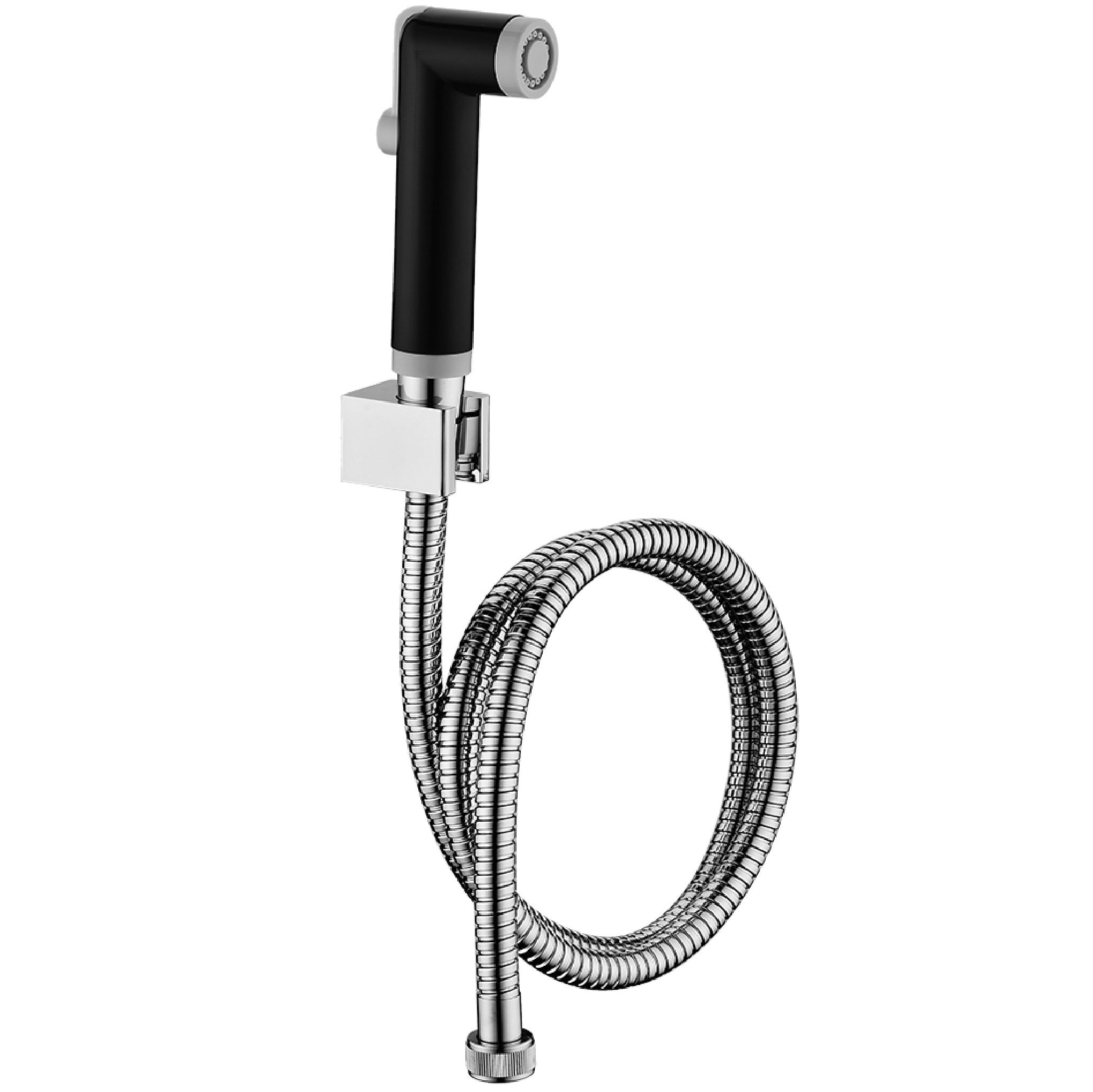 Rubine RSP-FLUSSO-19-BK Round FLUSSO BLACK Bidet Spray Set